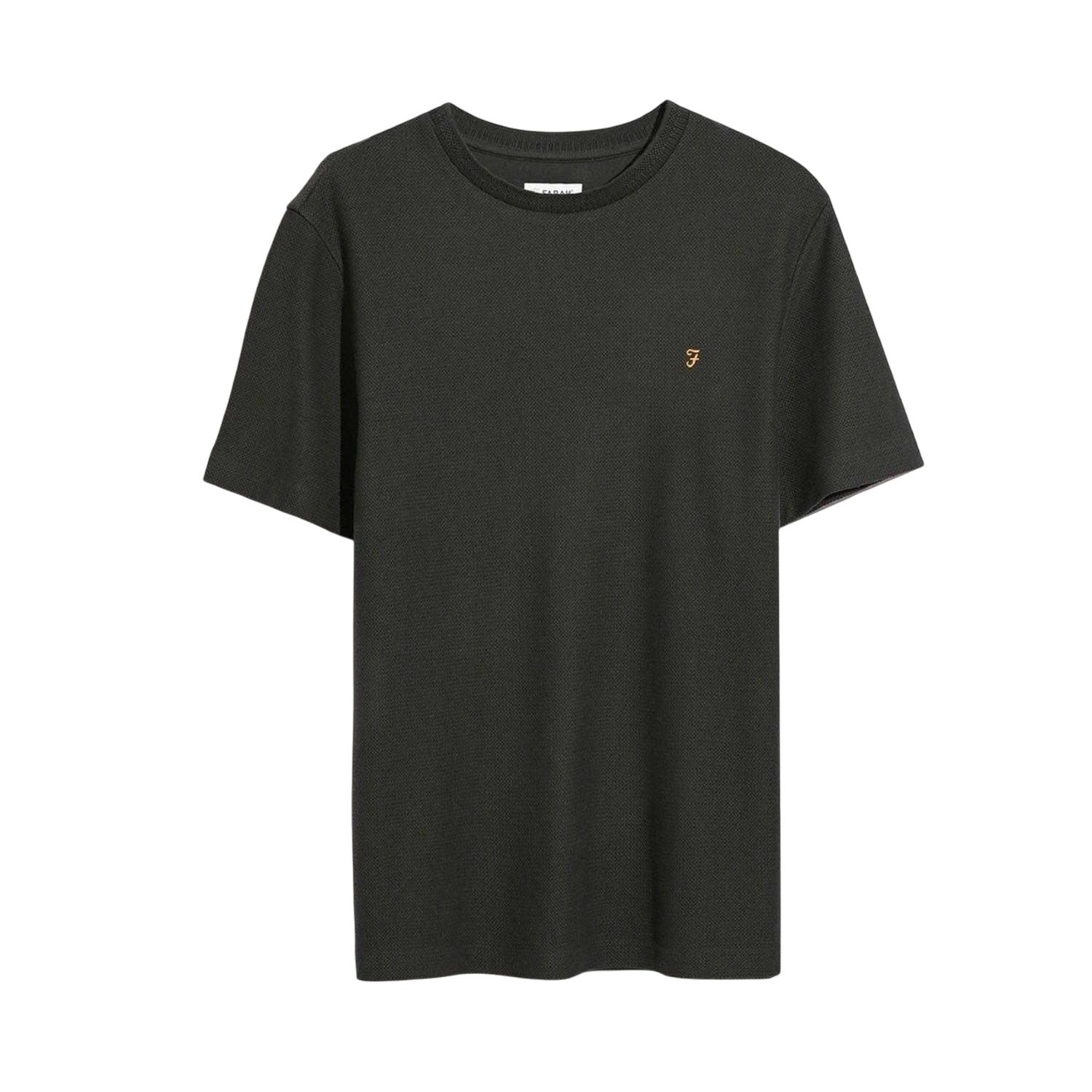 Black - Front - Farah Mens Fairweather Organic Cotton T-Shirt
