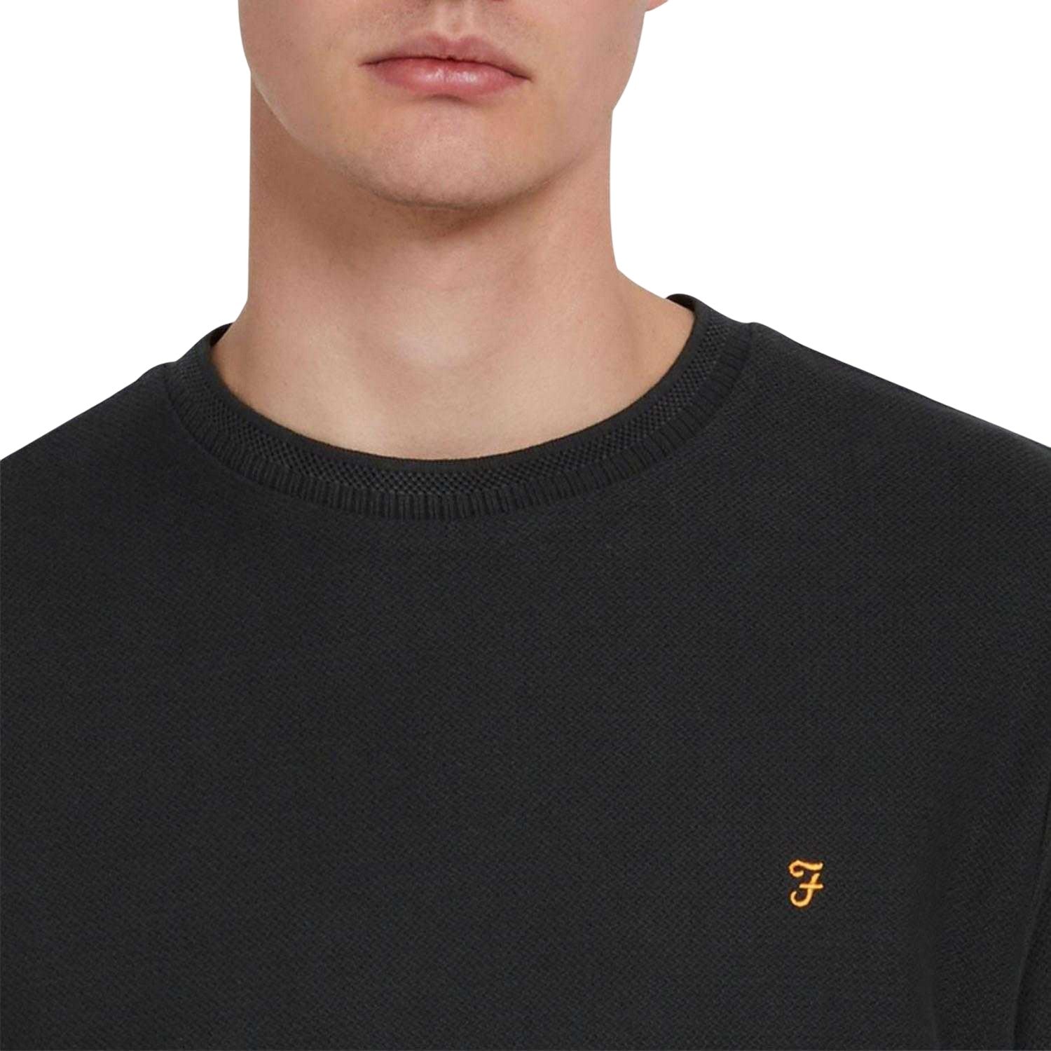 Black - Side - Farah Mens Fairweather Organic Cotton T-Shirt