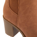 Cognac - Pack Shot - Only Womens-Ladies Barbara Block Heel Chelsea Boots