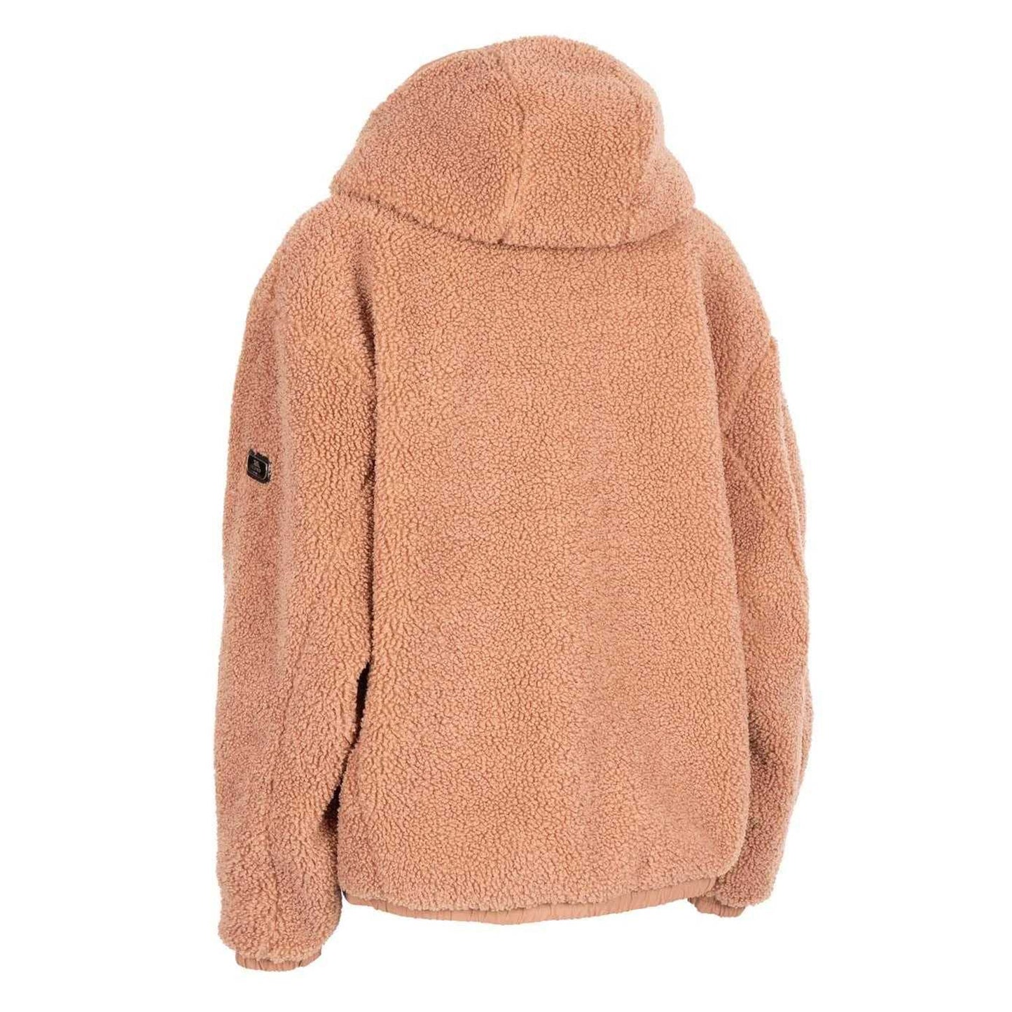 Pink - Back - Trespass Womens-Ladies Burly Sherpa Fleece Jacket