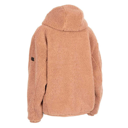 Pink - Back - Trespass Womens-Ladies Burly Sherpa Fleece Jacket