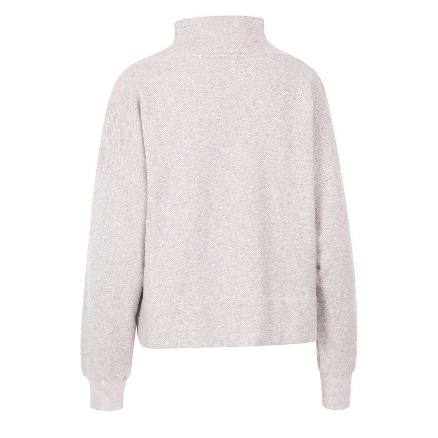 Grey - Back - Trespass Womens-Ladies Pressure Half Zip Fleece Top