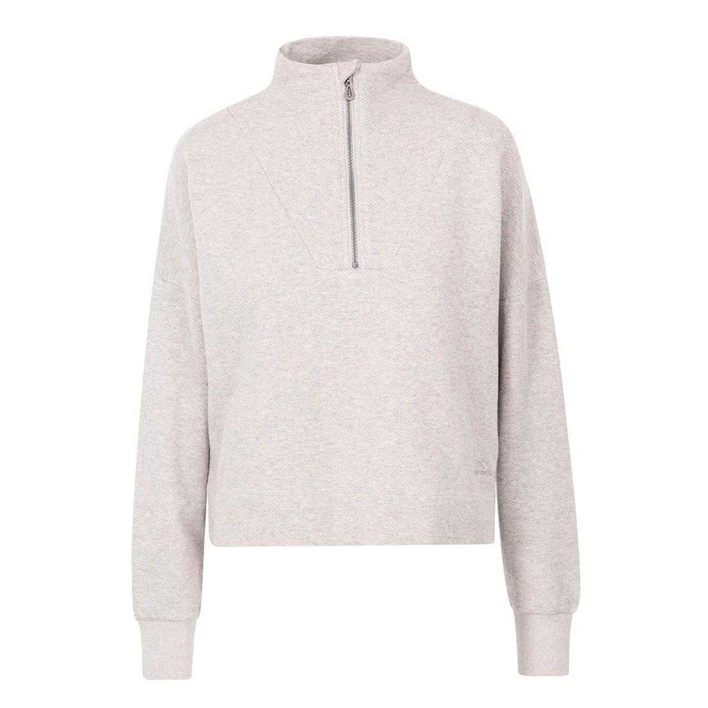 Grey - Front - Trespass Womens-Ladies Pressure Half Zip Fleece Top
