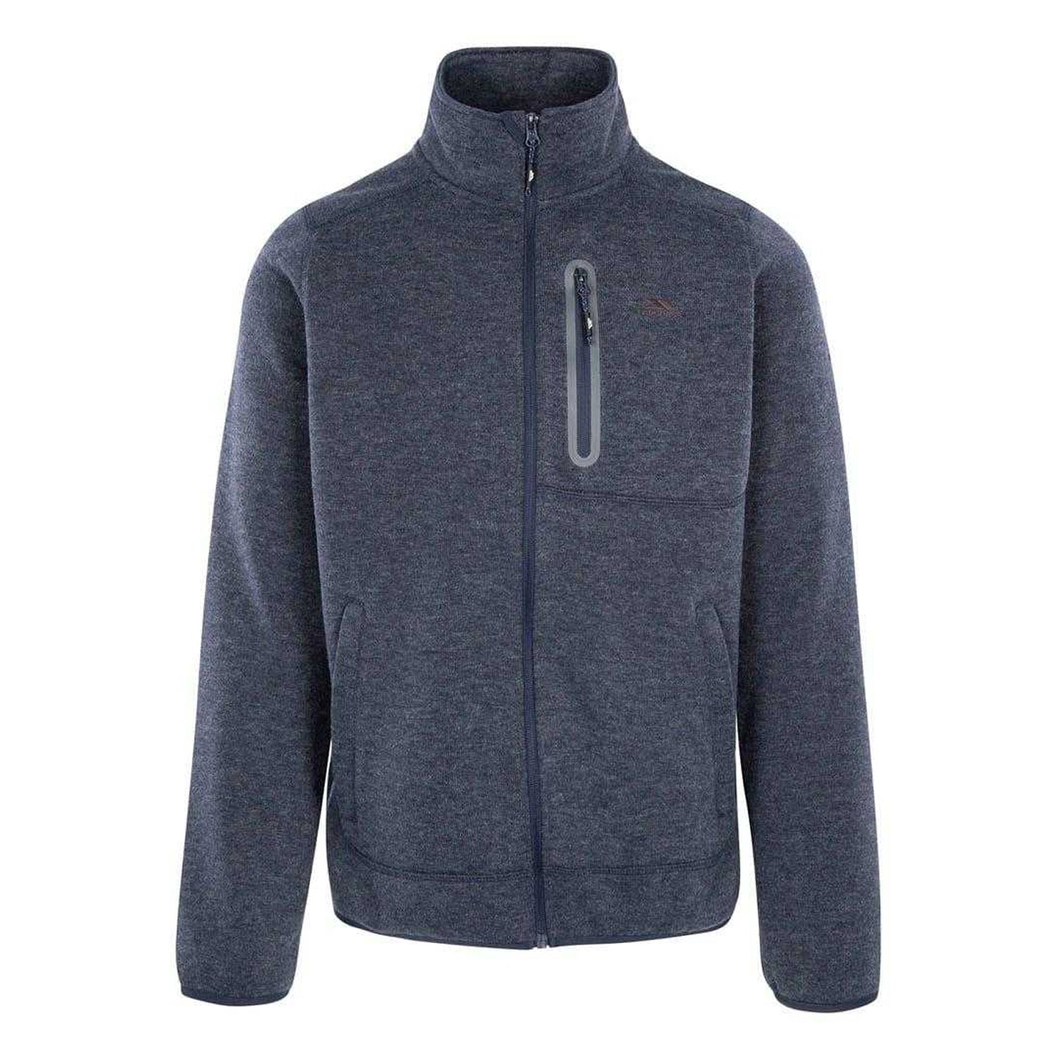 Navy - Front - Trespass Mens Farham Fleece Jacket