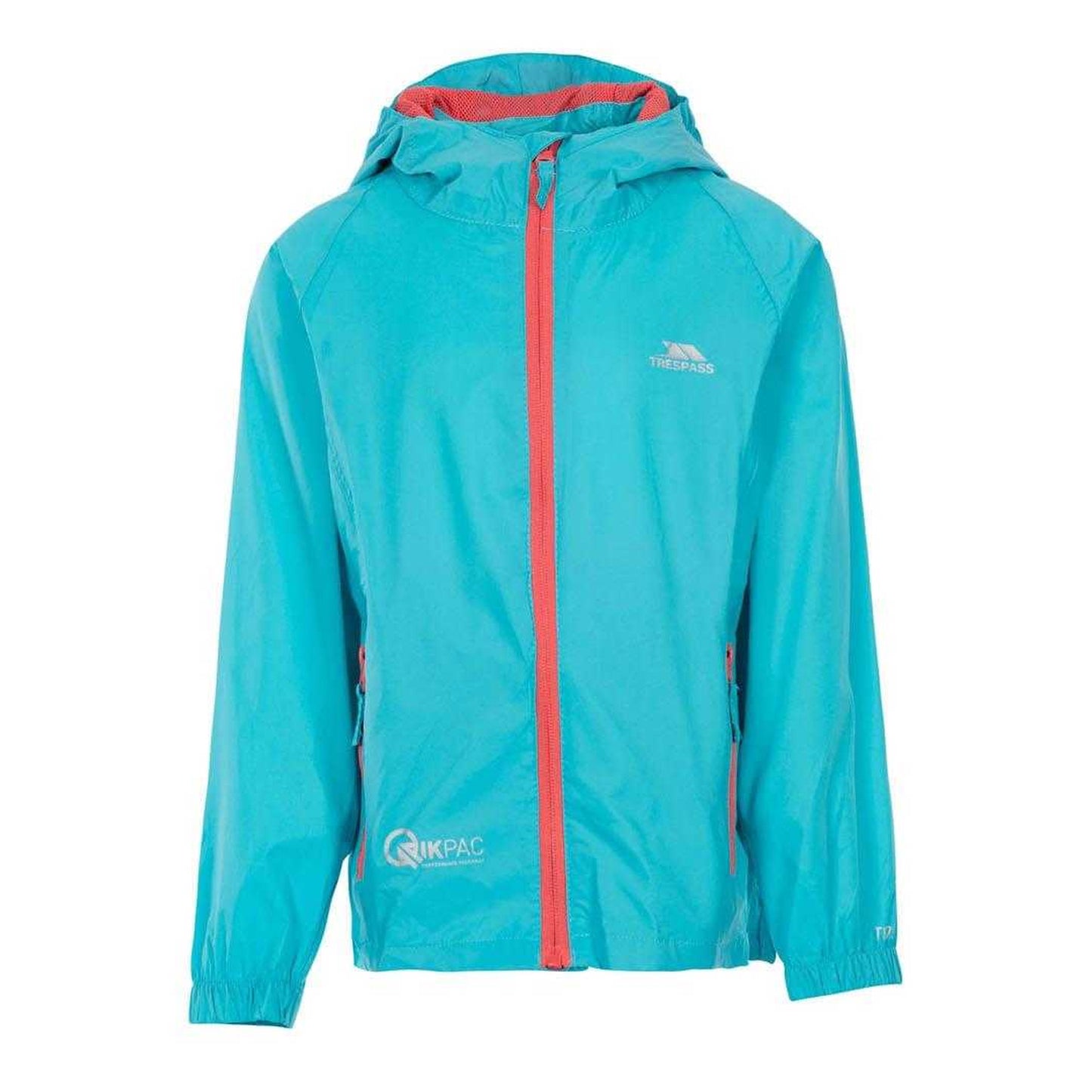 Aqua - Front - Trespass Womens-Ladies Qikpac Packaway Waterproof Jacket