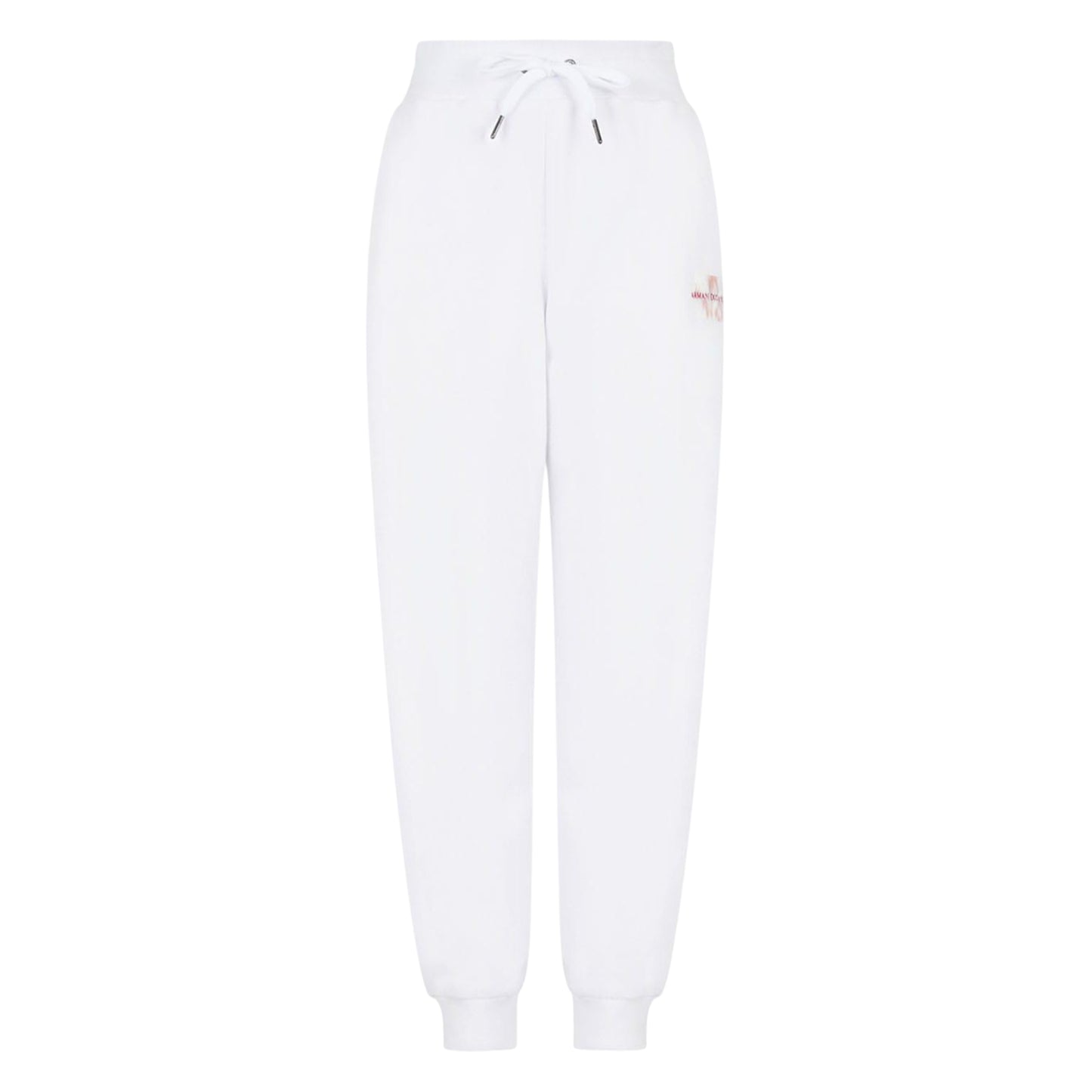 White - Front - Armani Exchange Womens-Ladies Jogging Bottoms