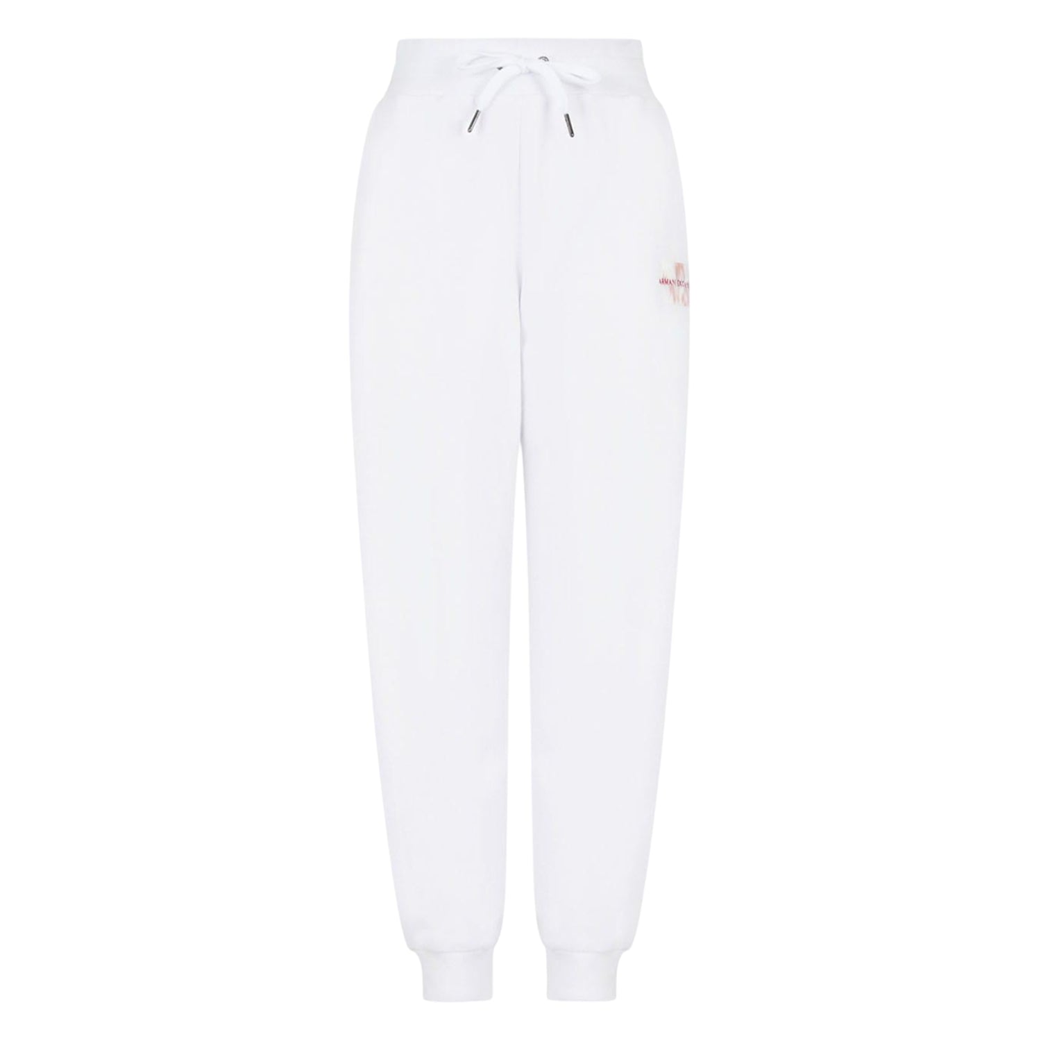 White - Front - Armani Exchange Womens-Ladies Jogging Bottoms