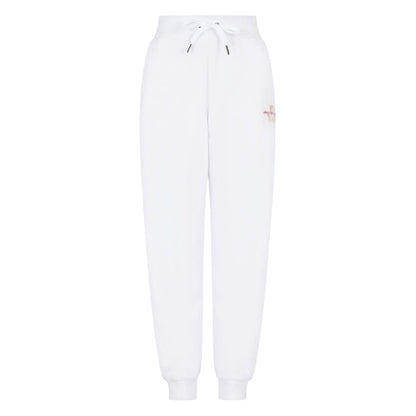White - Front - Armani Exchange Womens-Ladies Jogging Bottoms