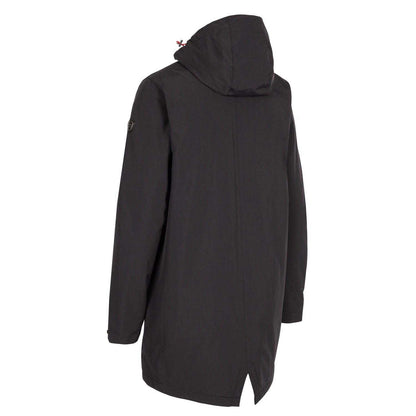 Black - Back - Trespass Womens-Ladies Overcast Waterproof Jacket