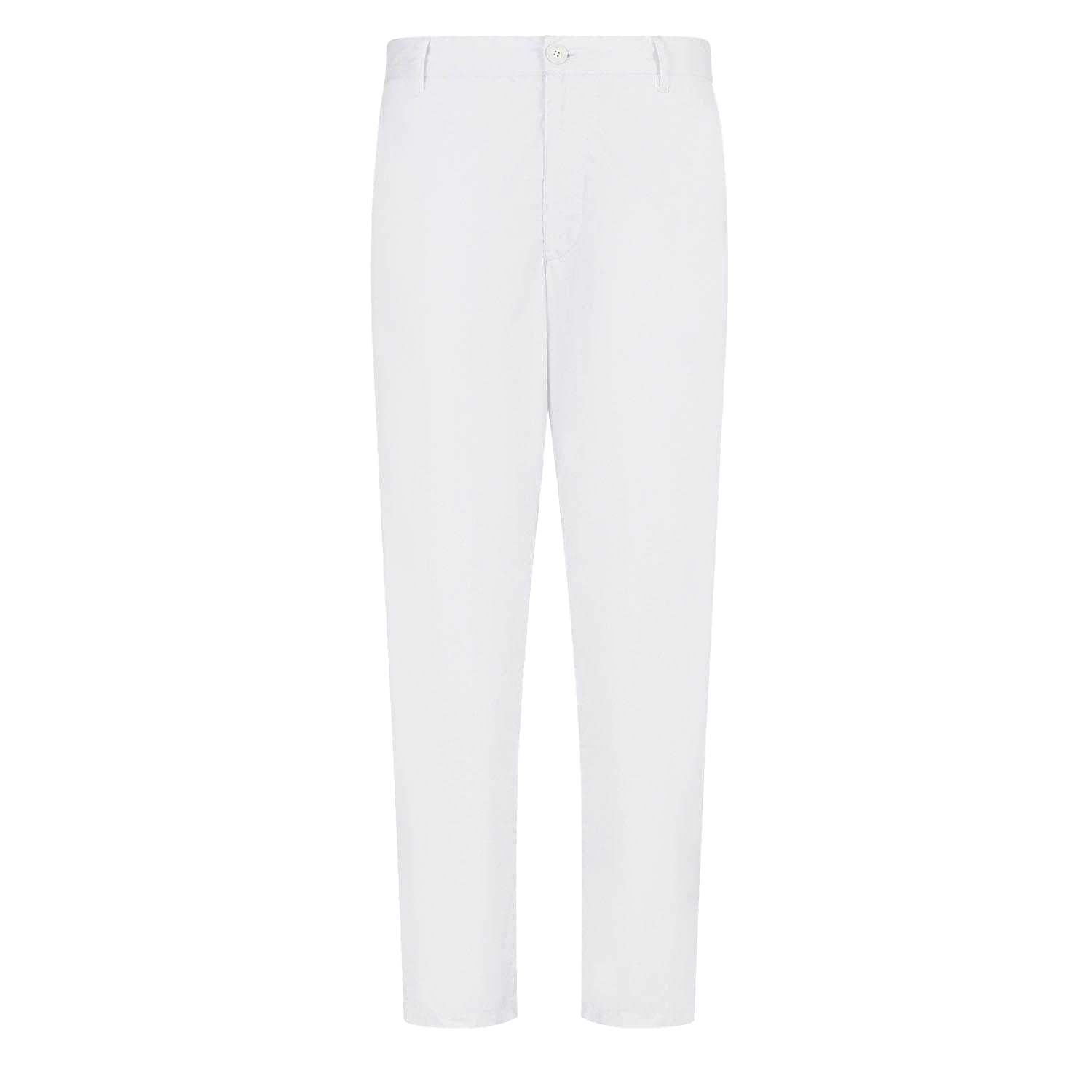 White - Front - Armani Exchange Mens Plain Trousers