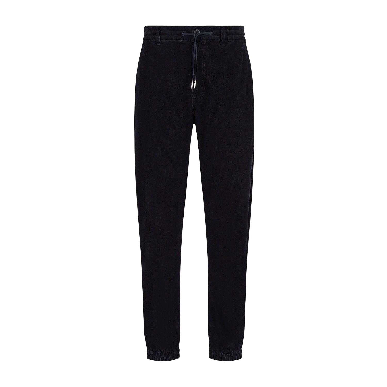 Navy - Back - Armani Exchange Mens Cuffed Ankle Trousers