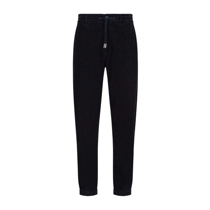 Navy - Back - Armani Exchange Mens Cuffed Ankle Trousers