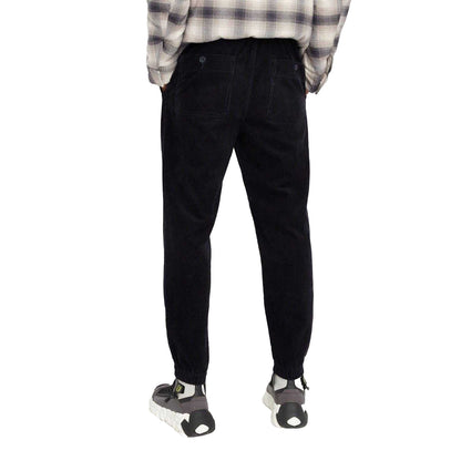 Navy - Side - Armani Exchange Mens Cuffed Ankle Trousers