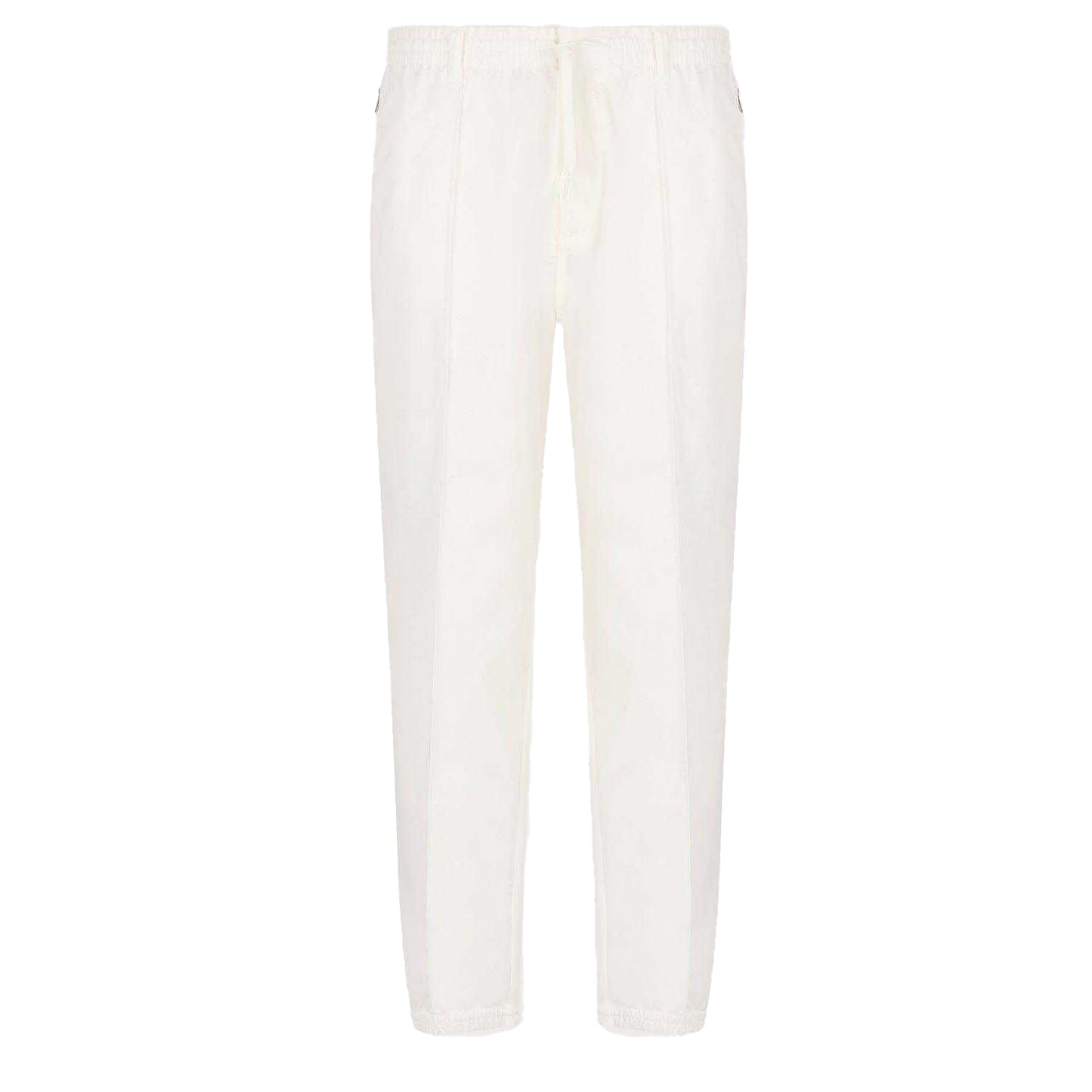 White - Front - Emporio Armani Mens Tapered Trousers