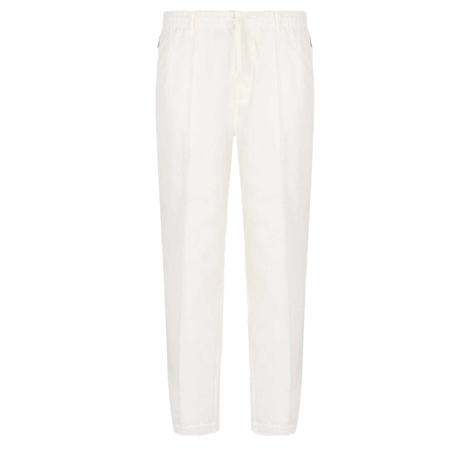 White - Front - Emporio Armani Mens Tapered Trousers