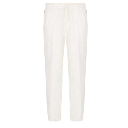 White - Front - Emporio Armani Mens Tapered Trousers
