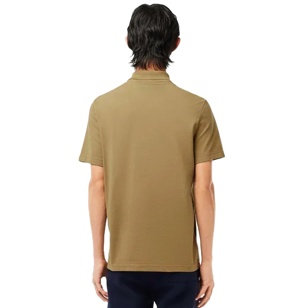Brown - Back - Lacoste Mens Polycotton Regular Polo Shirt