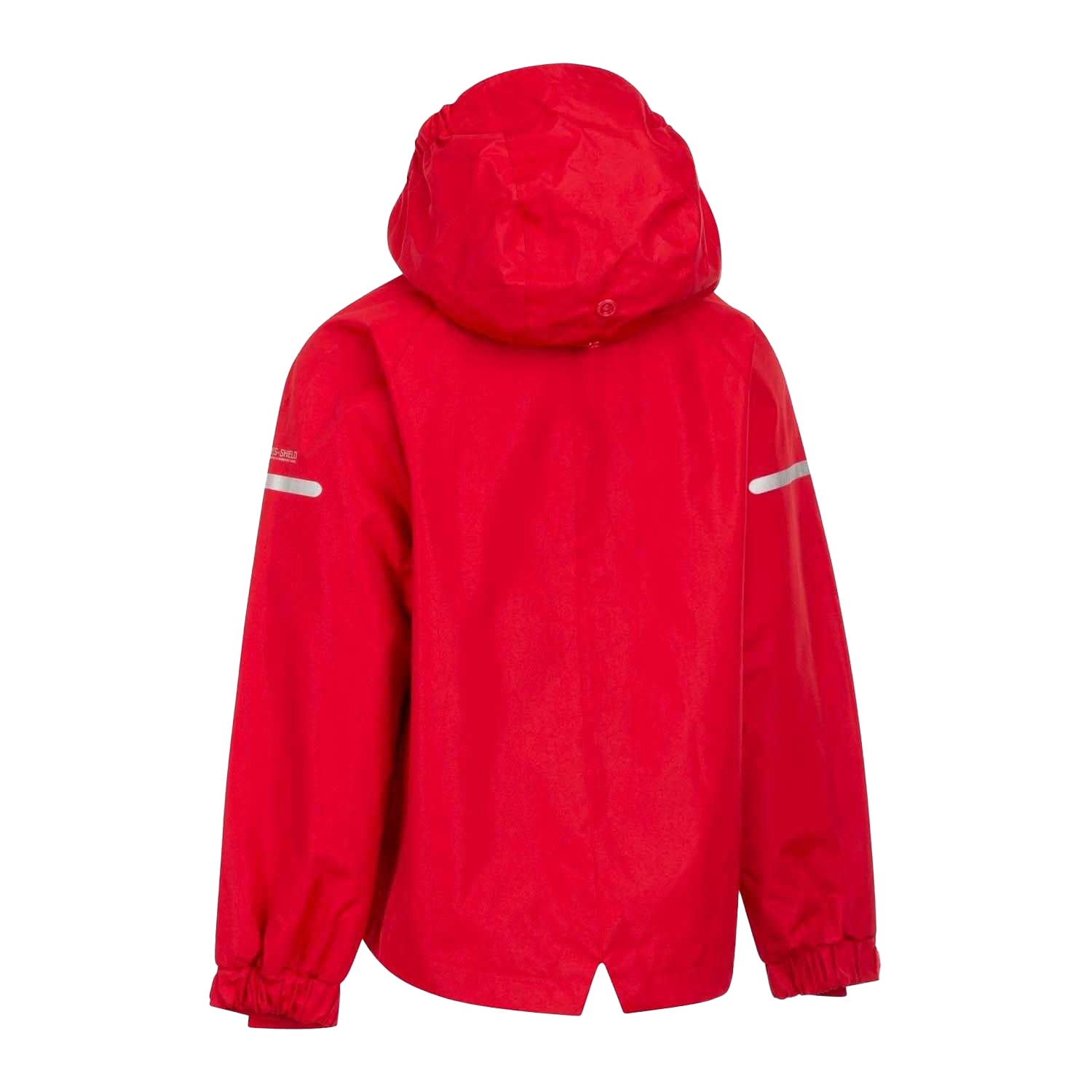Red - Back - Trespass Childrens-Kids Bluster Waterproof Jacket