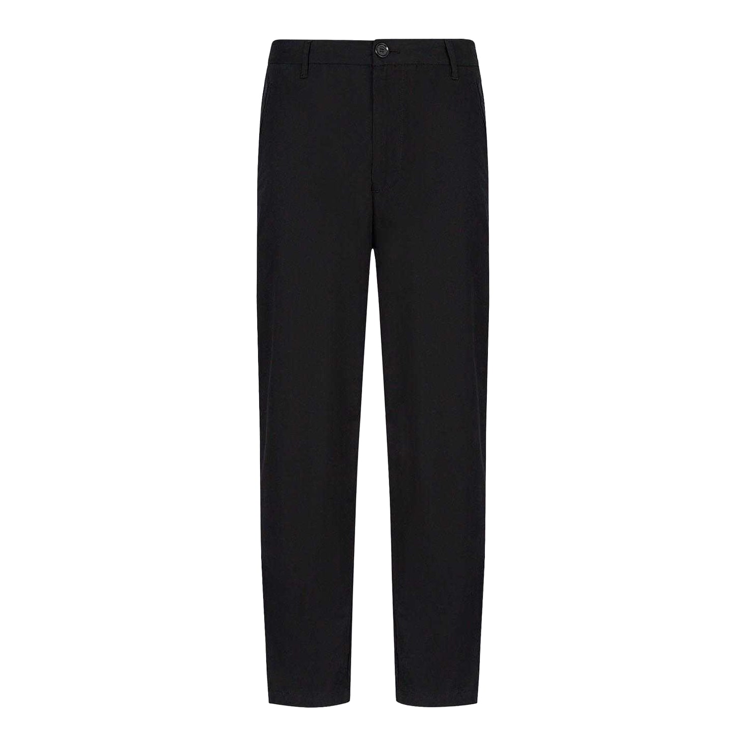 Black - Front - Armani Exchange Mens Ankle Length Trousers