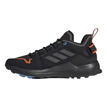 Black-Grey - Back - Adidas Mens Terrex Hikster Suede Walking Shoes