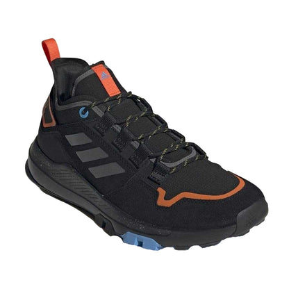 Black-Grey - Front - Adidas Mens Terrex Hikster Suede Walking Shoes