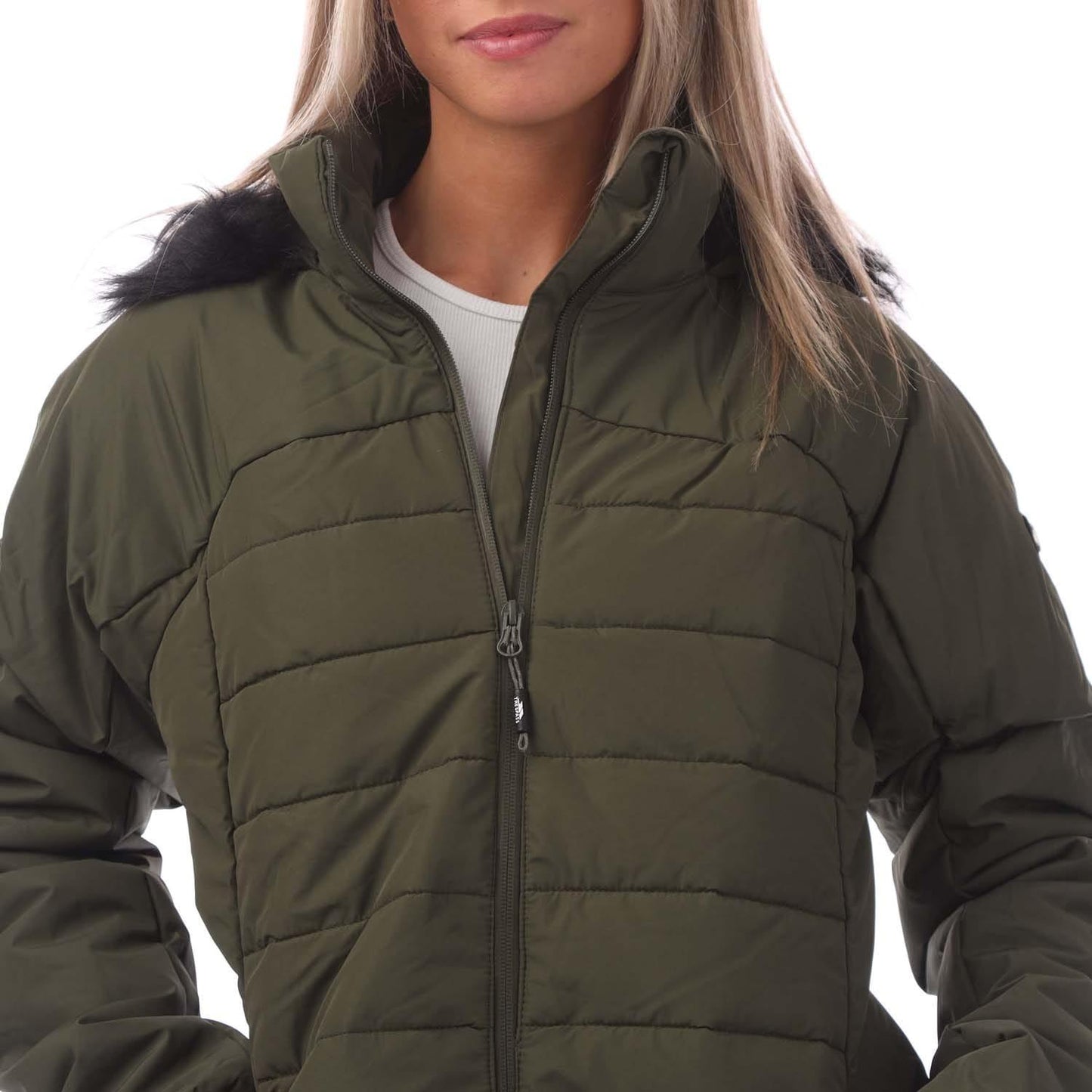 Dark Vine - Side - Trespass Womens-Ladies Translate Padded Jacket