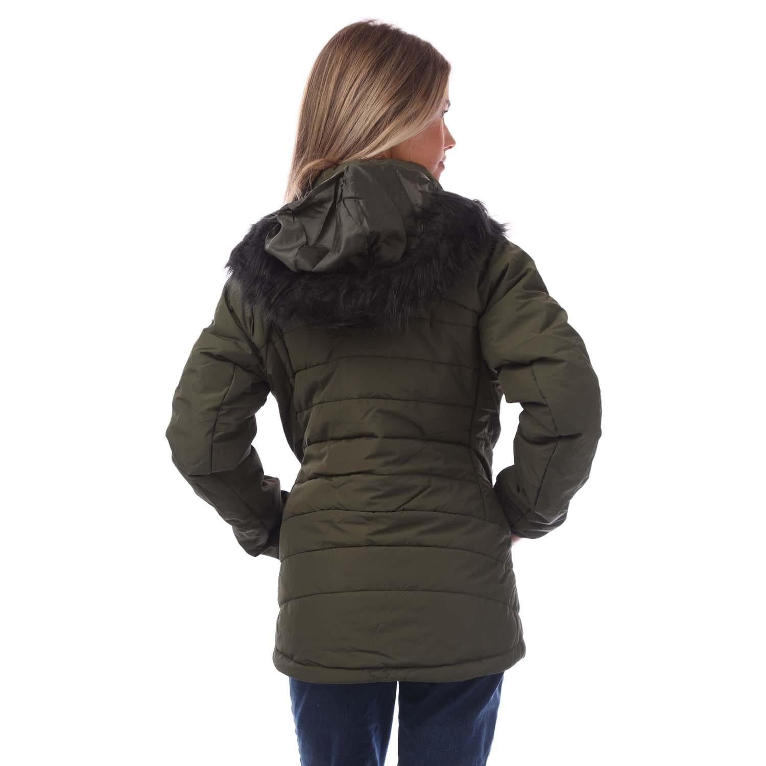 Dark Vine - Back - Trespass Womens-Ladies Translate Padded Jacket