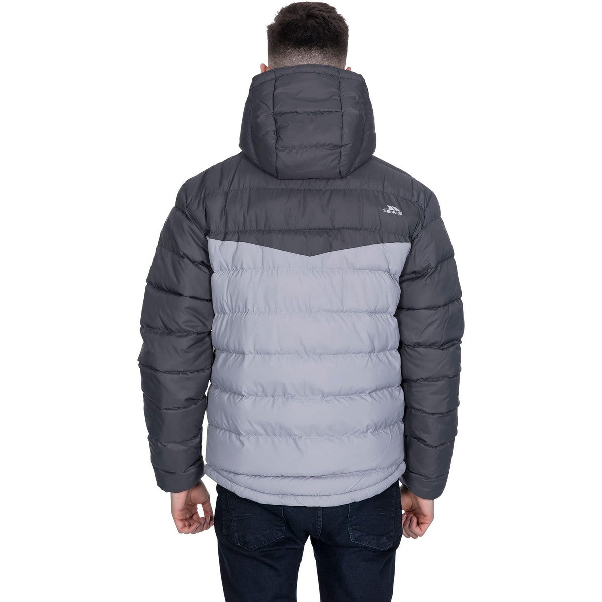 Carbon - Pack Shot - Trespass Mens Oskar Water Resistant Padded Jacket