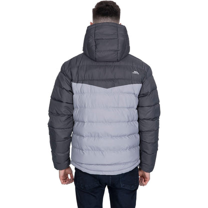Carbon - Pack Shot - Trespass Mens Oskar Water Resistant Padded Jacket