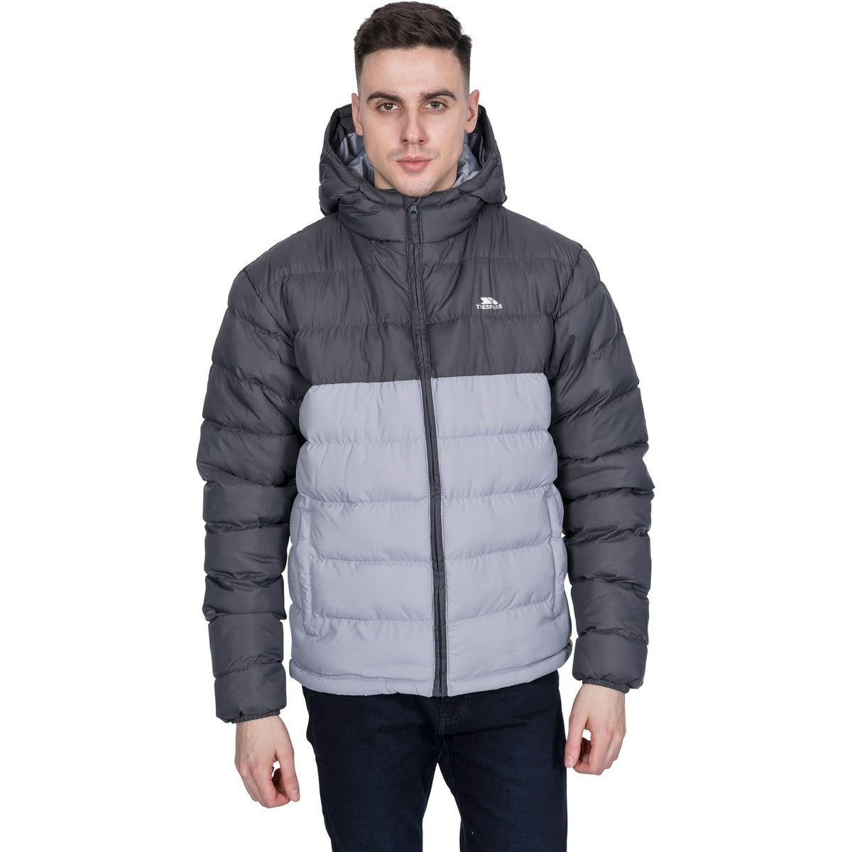 Carbon - Lifestyle - Trespass Mens Oskar Water Resistant Padded Jacket