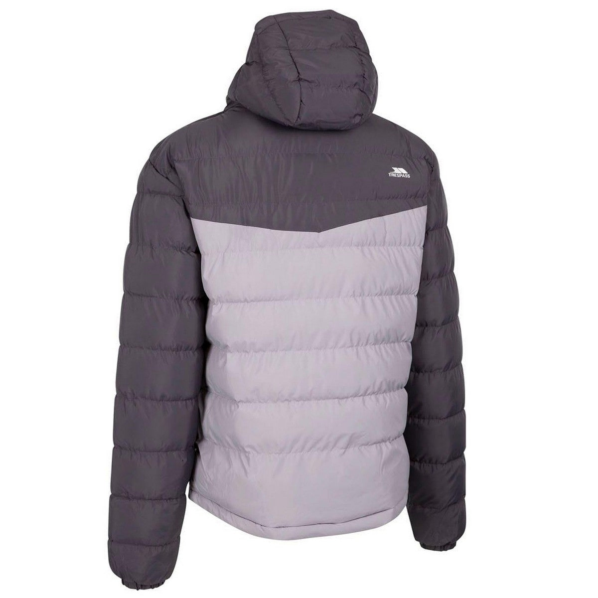 Carbon - Back - Trespass Mens Oskar Water Resistant Padded Jacket