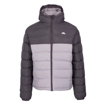 Carbon - Front - Trespass Mens Oskar Water Resistant Padded Jacket