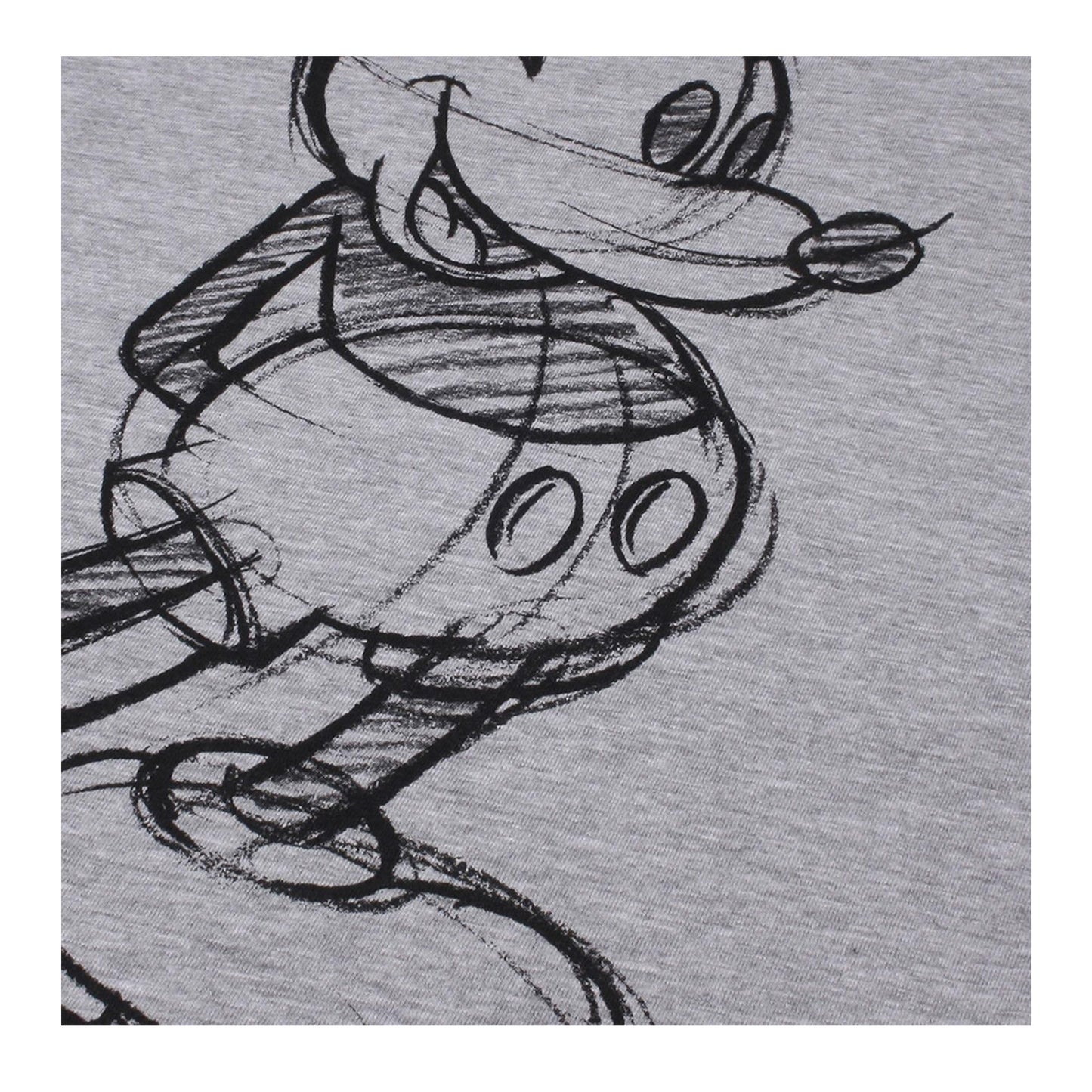Grey - Side - Disney Womens-Ladies Mickey Mouse T-Shirt Dress