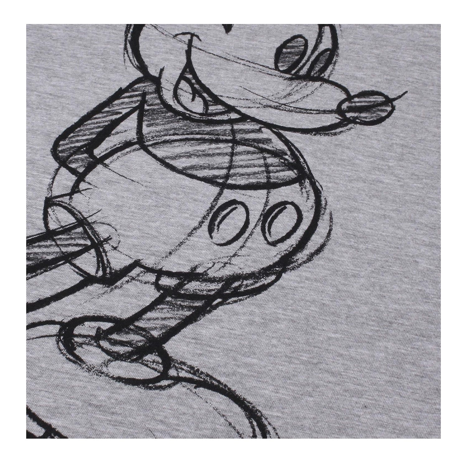Grey - Side - Disney Womens-Ladies Mickey Mouse T-Shirt Dress