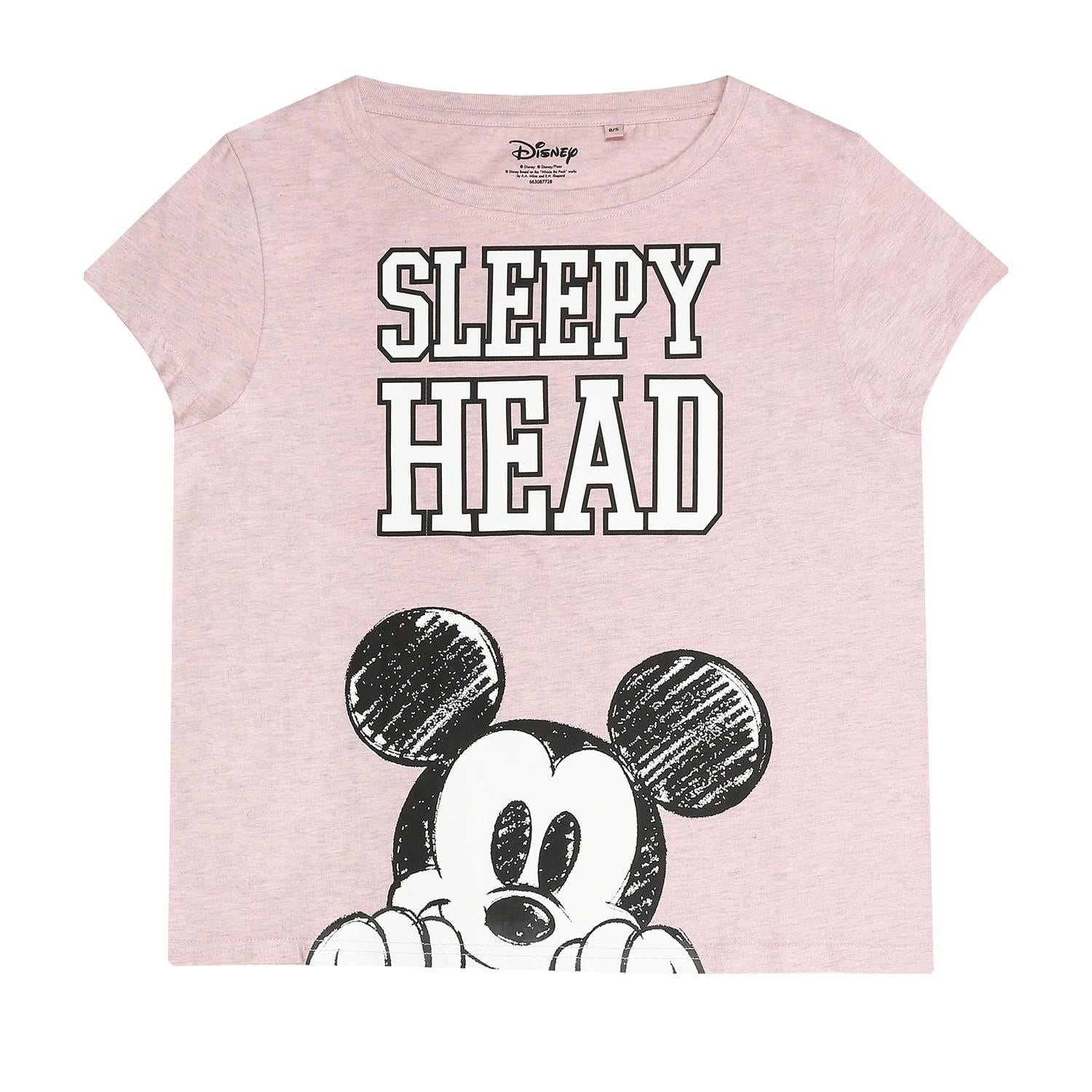 Multicoloured - Back - Mickey Mouse Womens-Ladies Long Pyjama Set