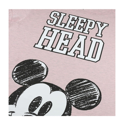 Multicoloured - Side - Mickey Mouse Womens-Ladies Long Pyjama Set