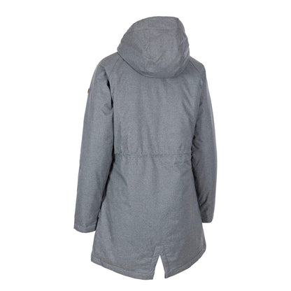 Grey - Back - Trespass Womens-Ladies Wintertime Waterproof Jacket