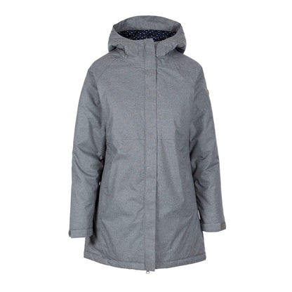 Grey - Front - Trespass Womens-Ladies Wintertime Waterproof Jacket