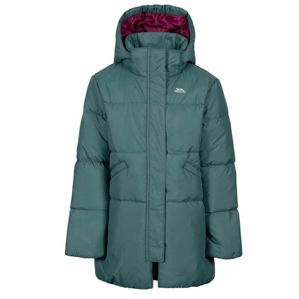 Spruce Green - Front - Trespass Childrens-Kids Ailie Padded Jacket