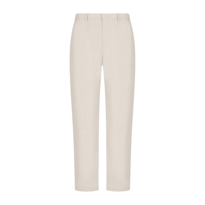 White - Front - Armani Exchange Mens Narrow Trousers