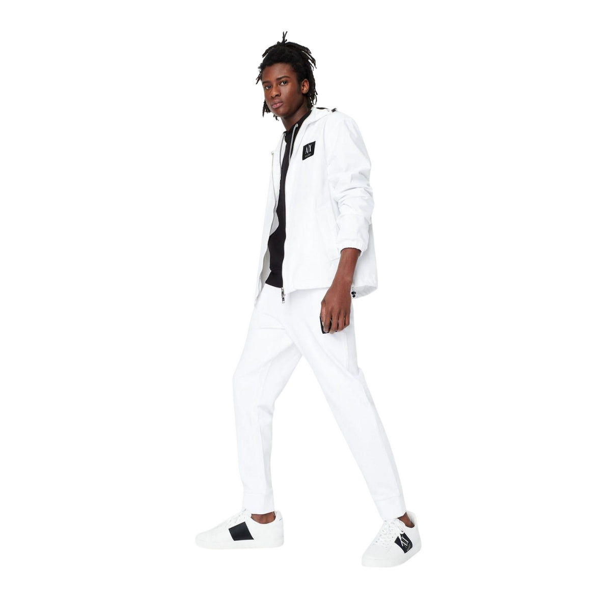 White - Pack Shot - Armani Exchange Mens Jogging Bottoms
