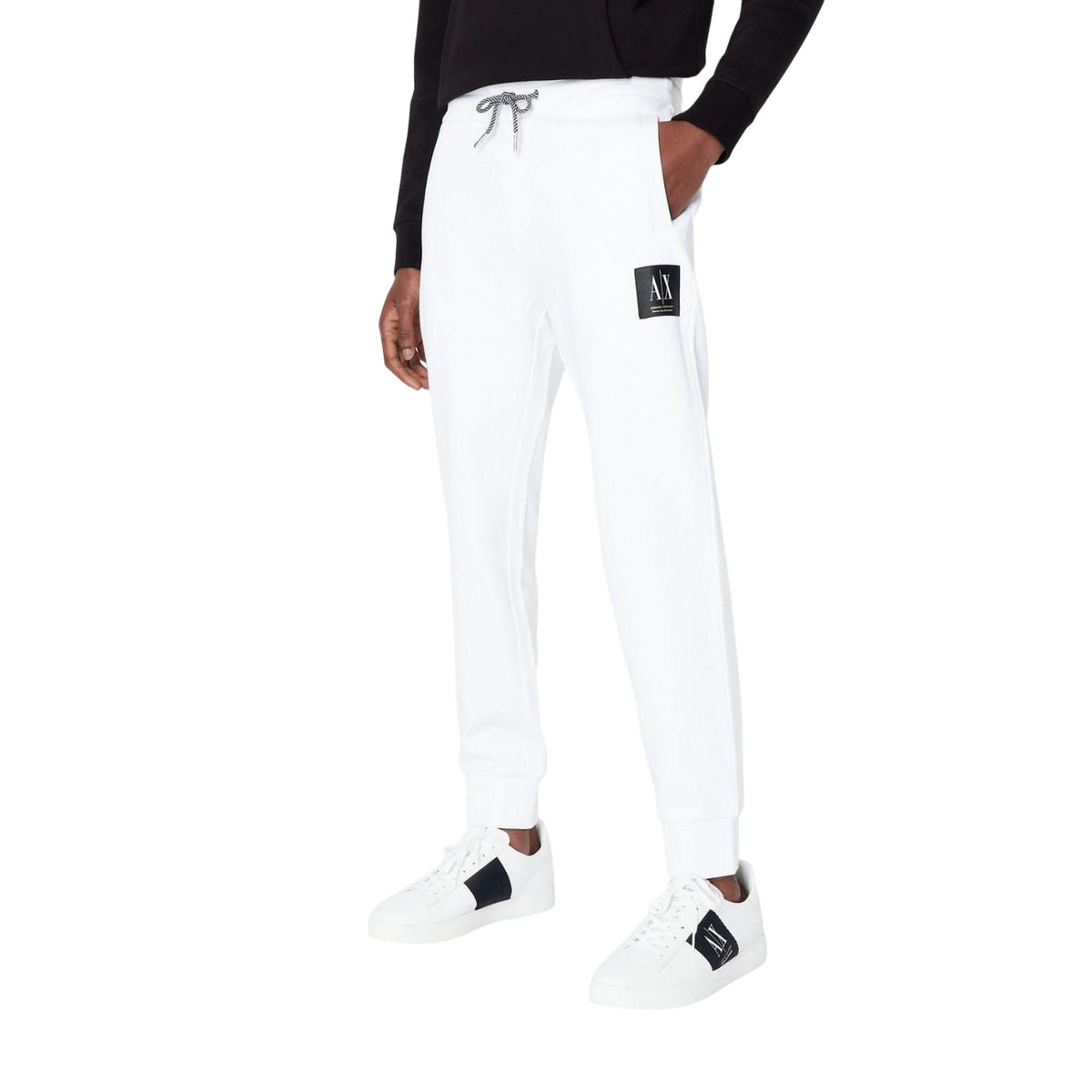 White - Lifestyle - Armani Exchange Mens Jogging Bottoms