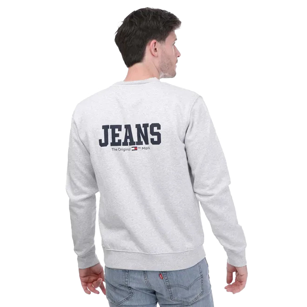 Silver - Back - Tommy Hilfiger Unisex Adult Back Print Logo Sweatshirt