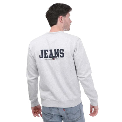 Silver - Back - Tommy Hilfiger Unisex Adult Back Print Logo Sweatshirt