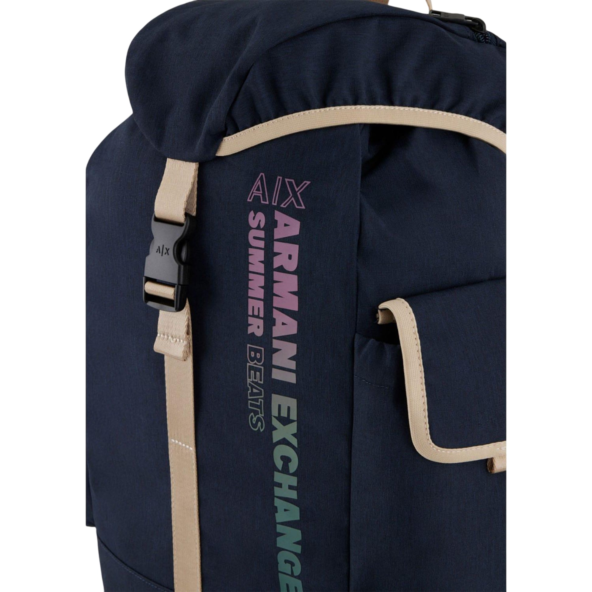Navy - Lifestyle - Armani Exchange Logo Backpack