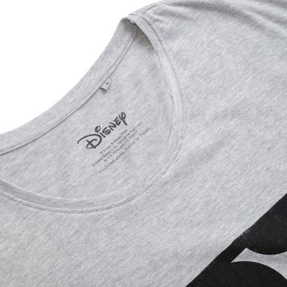 Grey - Side - Disney Womens-Ladies # Smile T-Shirt Dress