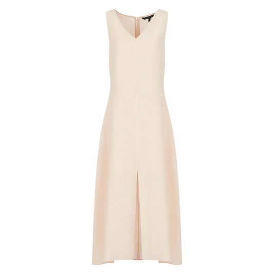 Nude - Front - Armani Exchange Womens-Ladies V Neck Jumpsuit