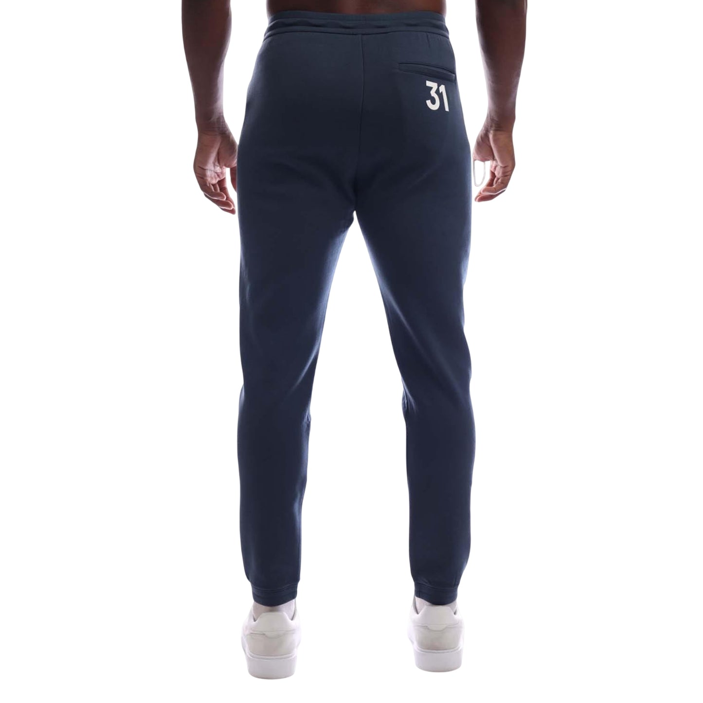 Navy - Back - Emporio Armani Mens Jersey Jogging Bottoms