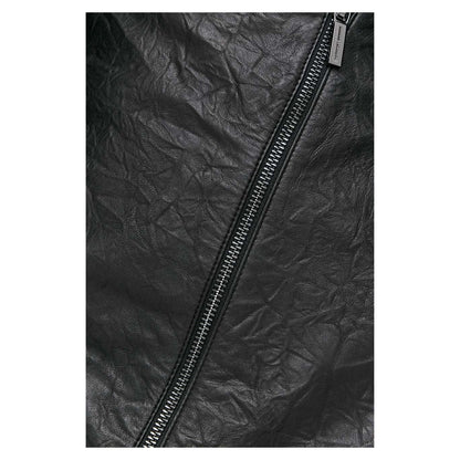 Black - Lifestyle - Armani Exchange Womens-Ladies Leather Mini Skirt
