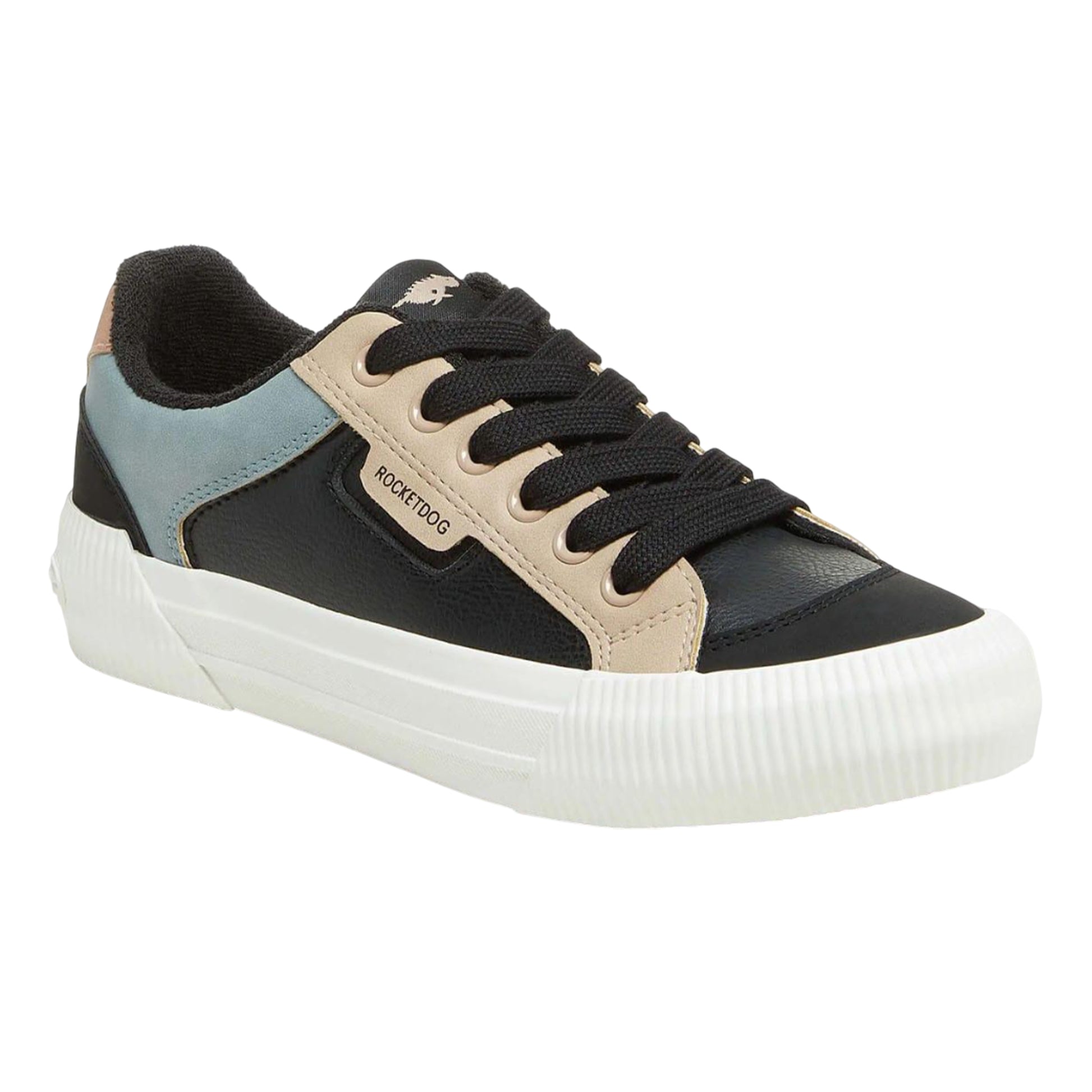 Black - Front - Rocket Dog Womens-Ladies Cheery Colour Block Trainers